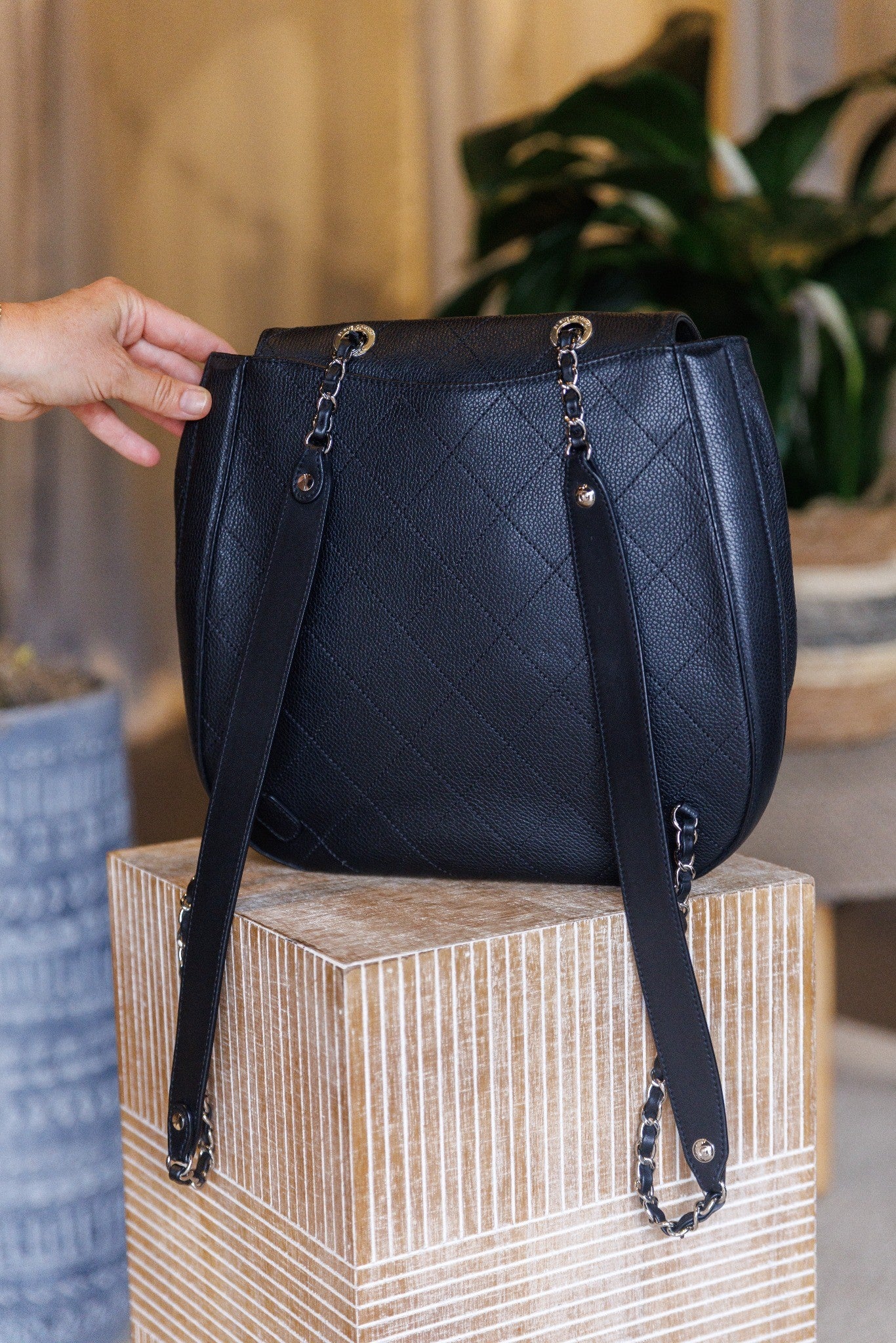 Chanel Quilted CC Backpack