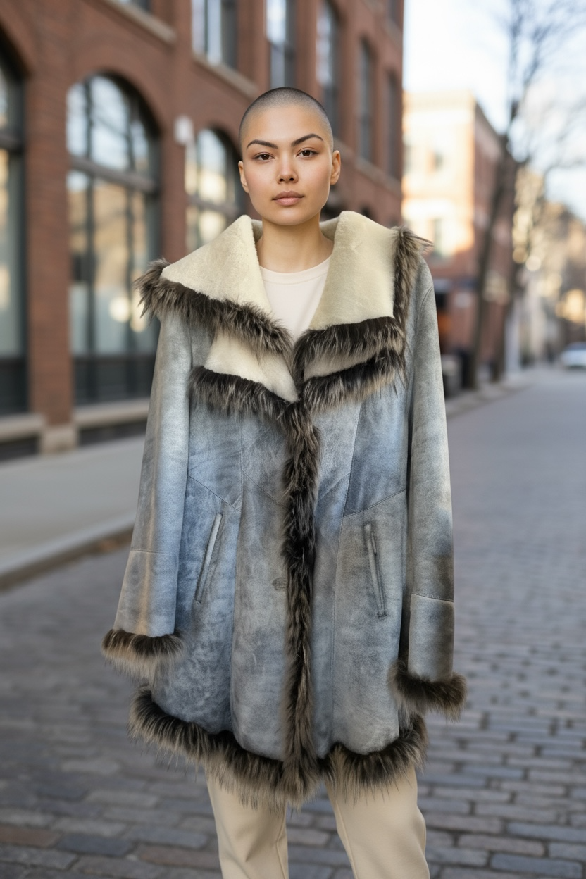 Shearling Gray Coat