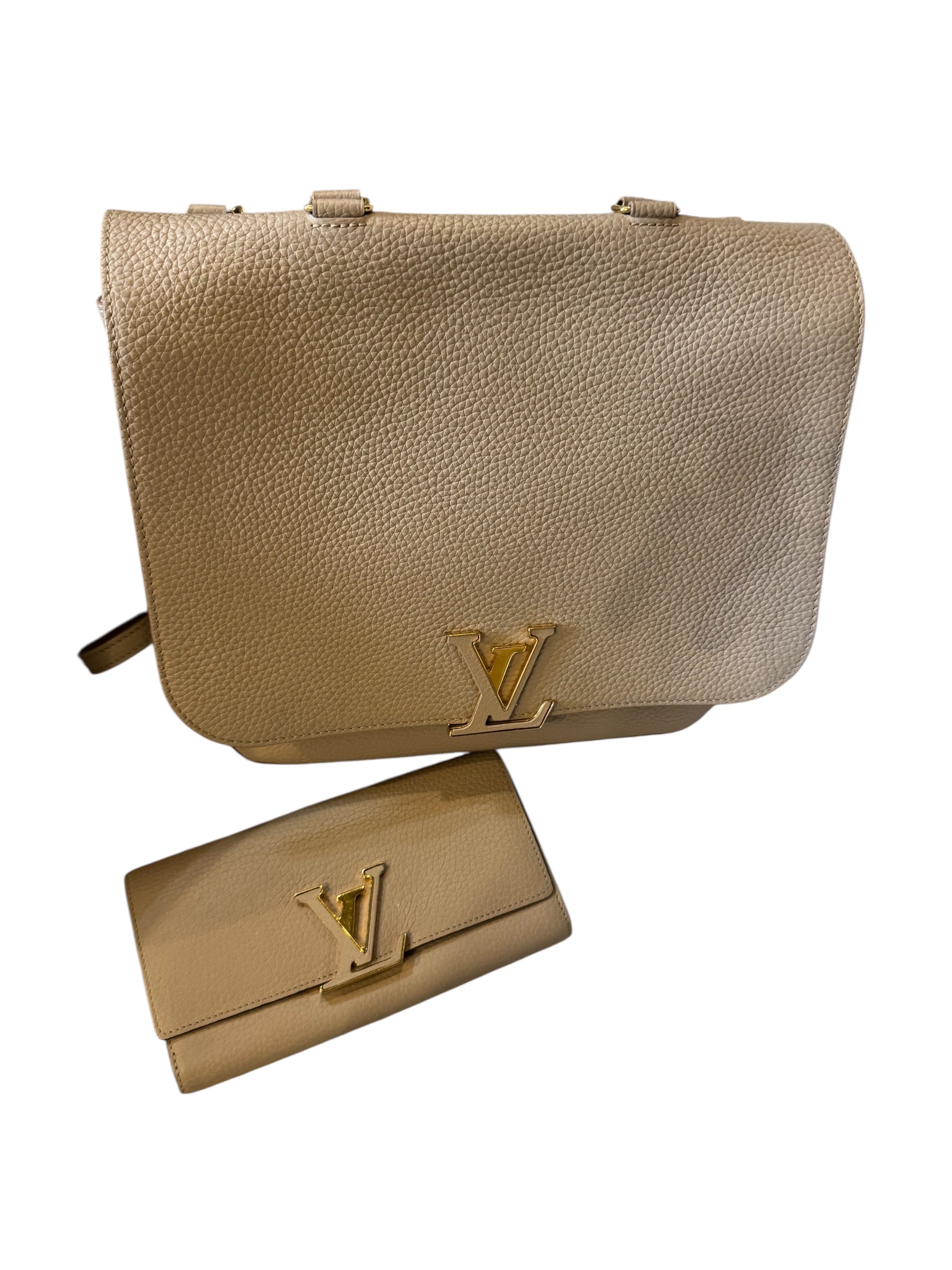 Louis Vuitton Taupe Handbag